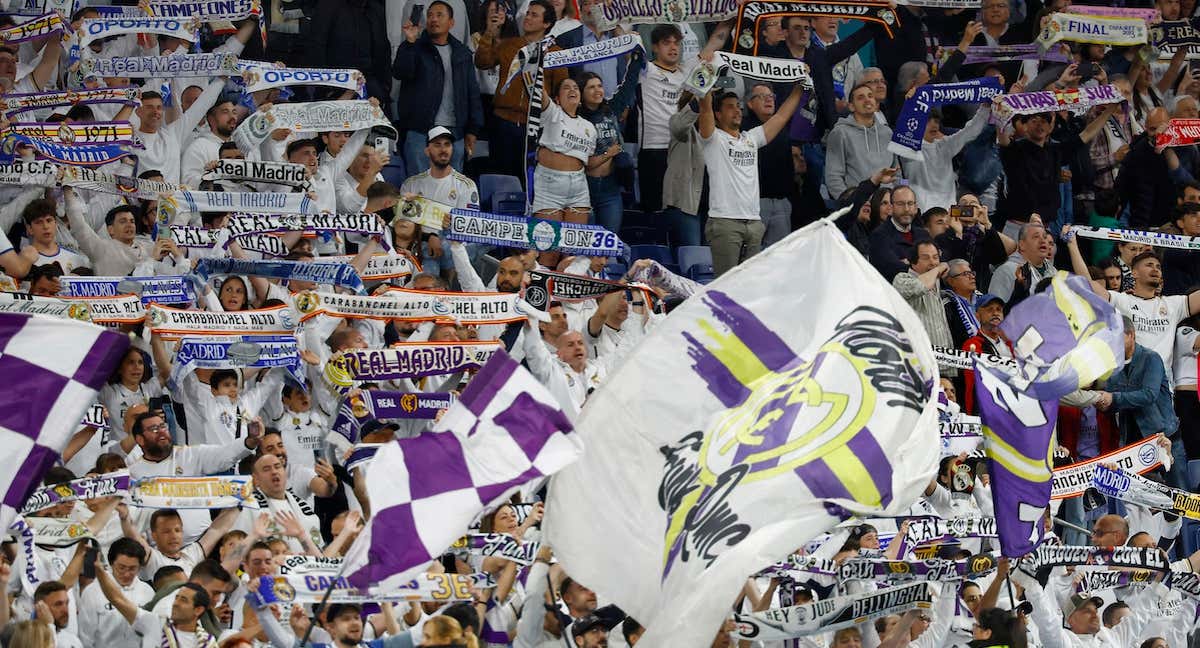 Aficionados del Real Madrid.