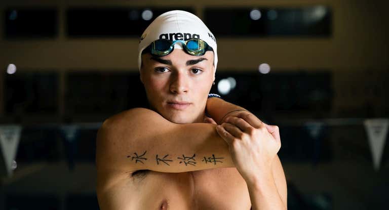 Diego Ribeiro, doble campeón del mundo de natación en las pruebas de mariposa.