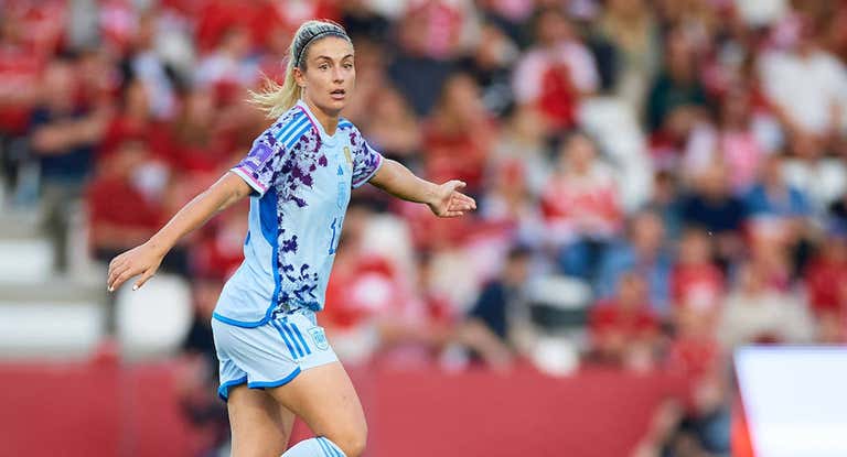 Alexia Putellas, durante el partido ante Dinamarca.