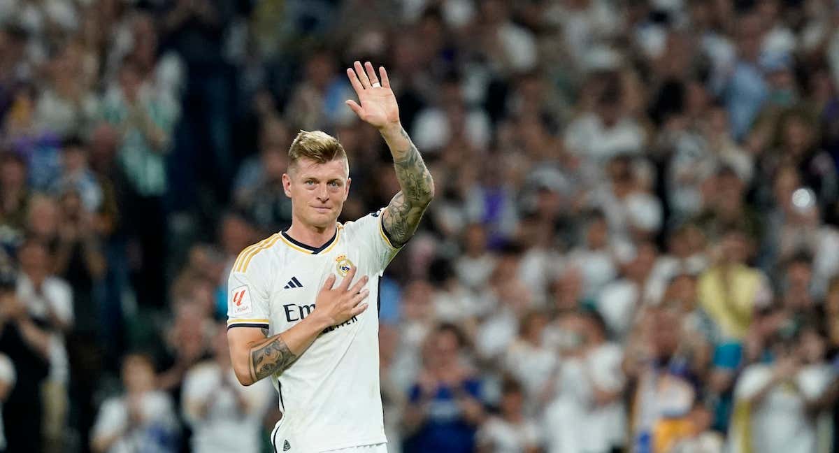 Toni Kroos se despide del Santiago Bernabéu.