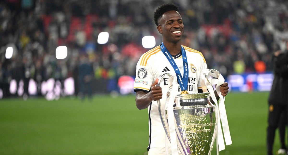 Vinicius, con la Champions.