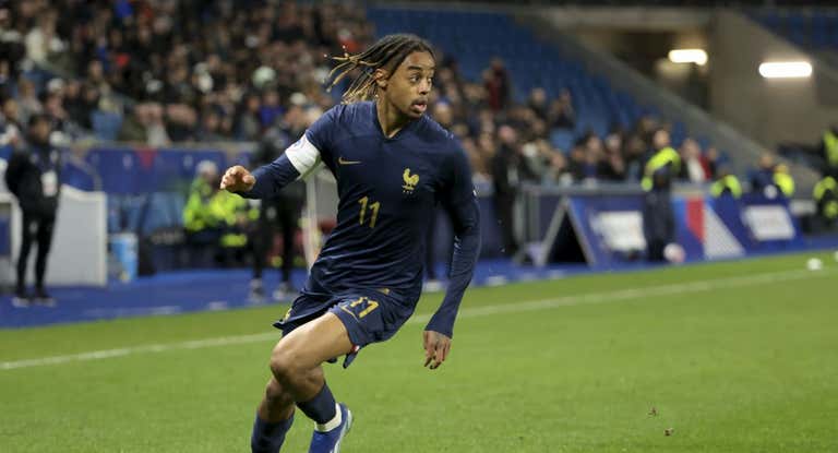 Barcola con la selección francesa.
