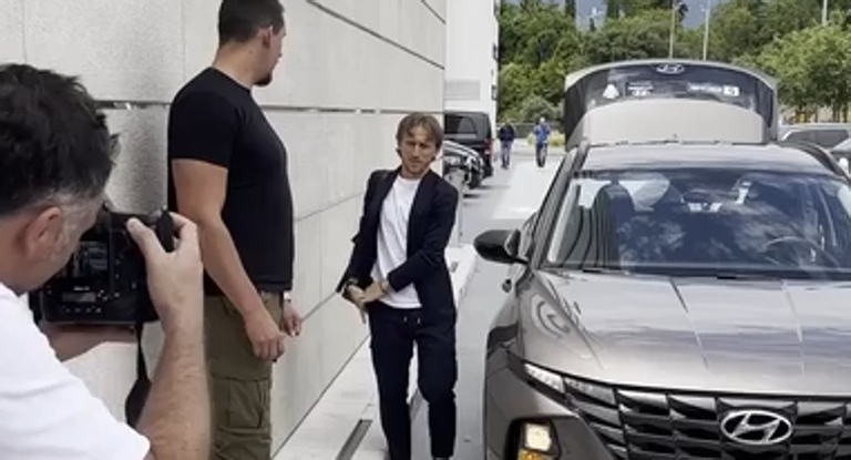 La selección croata recibió a Modric por todo lo alto.