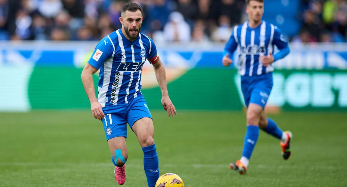 El jugador del Alavés Luis Rioja./EP