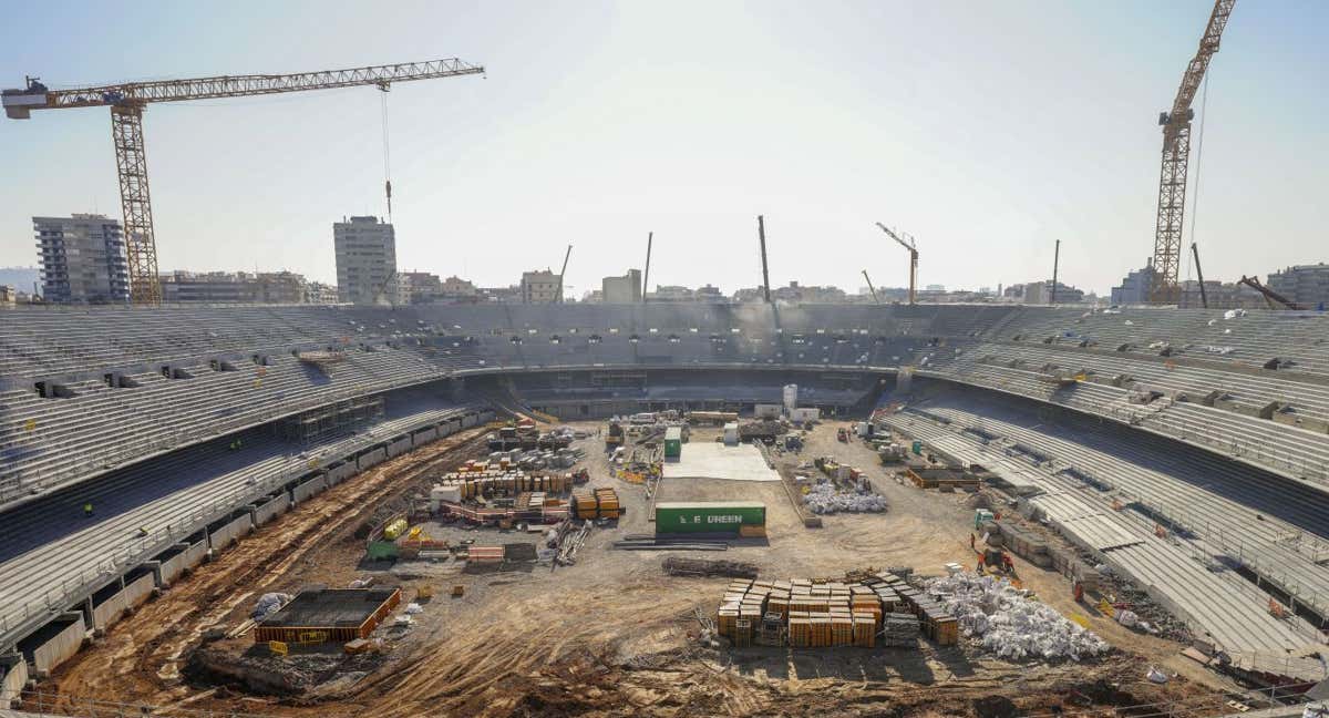 Las obras del nuevo Spotify Camp Nou siguen su curso.