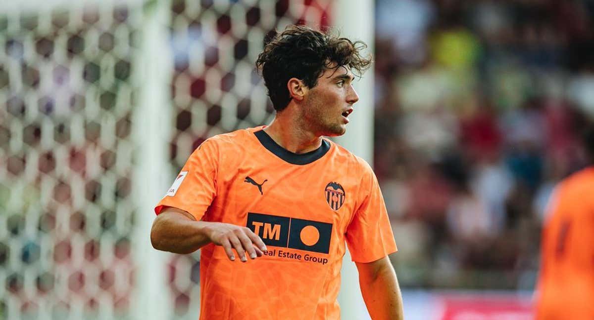 Pablo Gozálbez con el Valencia /Valencia C.F