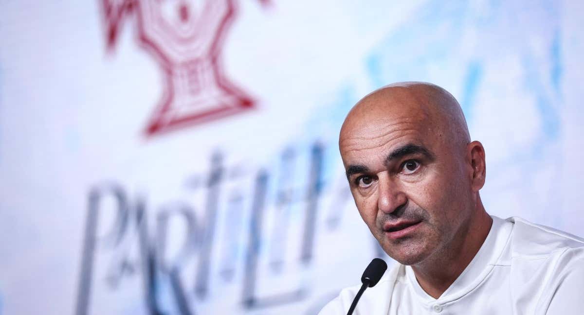 Roberto Martínez en rueda de prensa previa al partido que Portugal y Croacia.