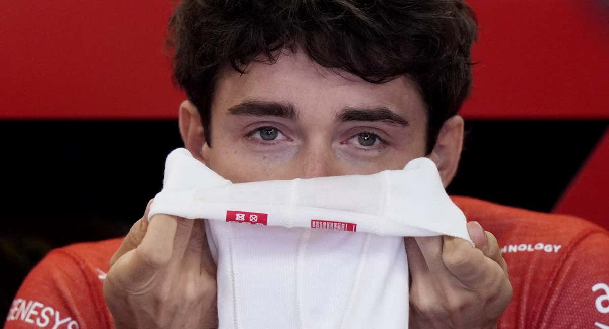 Charles Leclerc, tras su abandono en Canadá./REUTERS