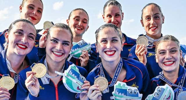 España conquista el oro en la final de rutina técnica por equipos de natación artística del Europeo