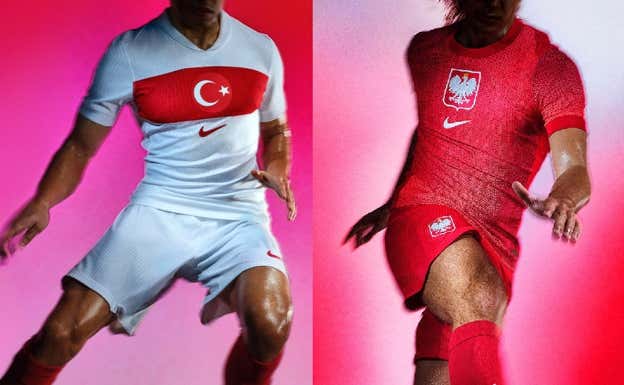 Equipaciones de Turquía y Polonia.