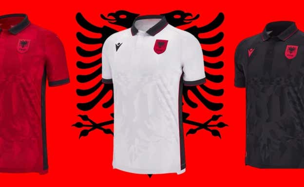Equipaciones de Albania para la Eurocopa 2024.