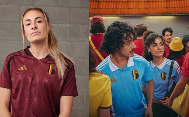 Equipaciones de Bélgica para la Eurocopa 2024.