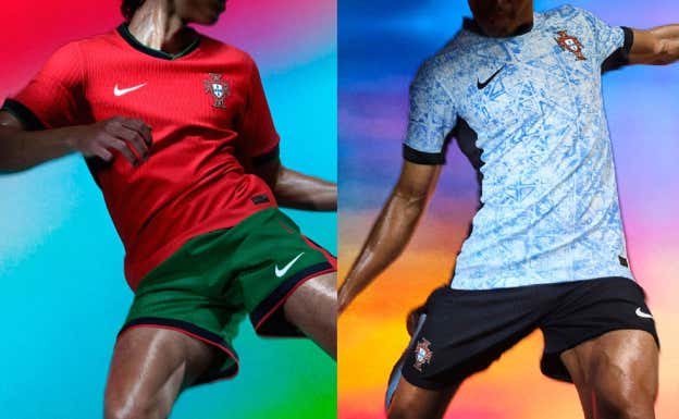 Equipaciones de Portugal para la Eurocopa 2024.
