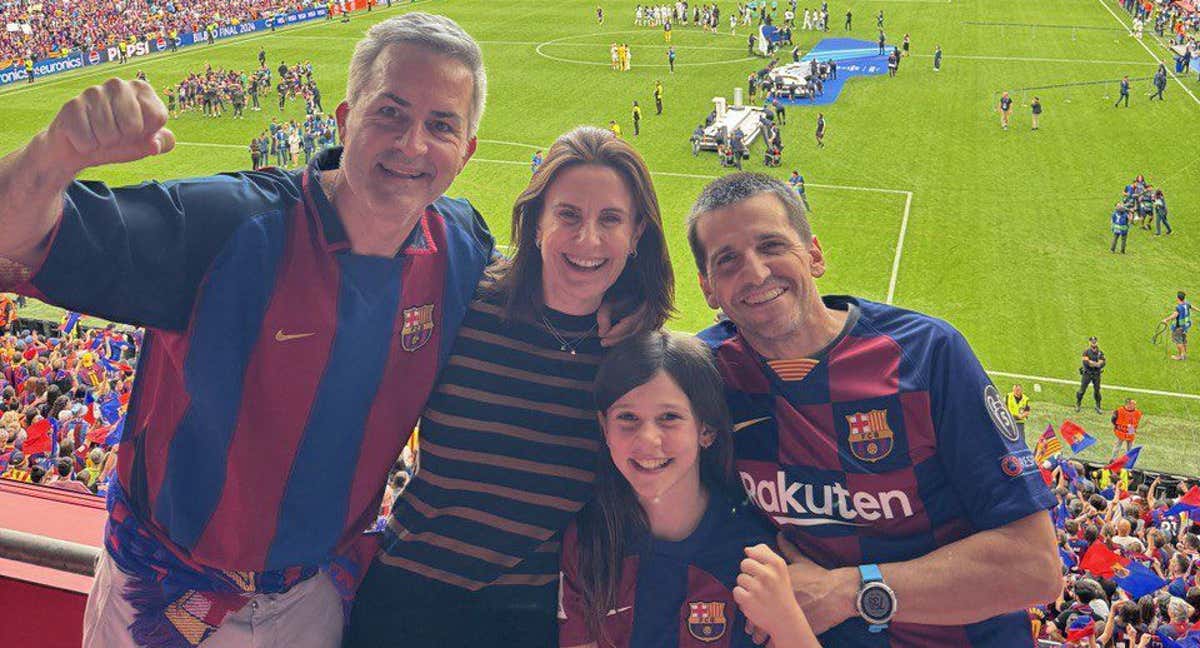 Víctor Font viajó a Bilbao para animar el FC Barcelona en la final de la Women's Champions League.