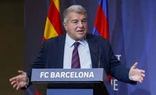 Laporta saca pecho ante «los brotes verdes y la recuperación económica» y se acuerda de Xavi