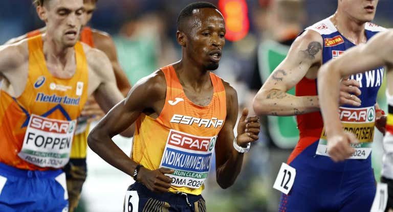 Thierry Ndikumwenayo, en el Europeo de Roma.