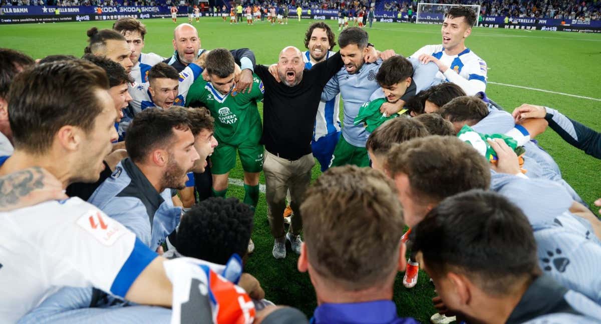 Así celebró el Espanyol el pase a la final del playoff.