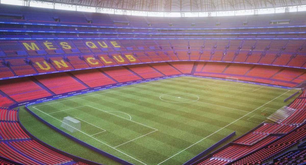 Así será el aspecto del Camp Nou una vez finalicen las obras. /FCB