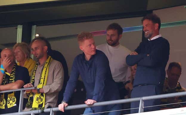 Klopp estuvo en Wembley viendo la final de la Champions League.