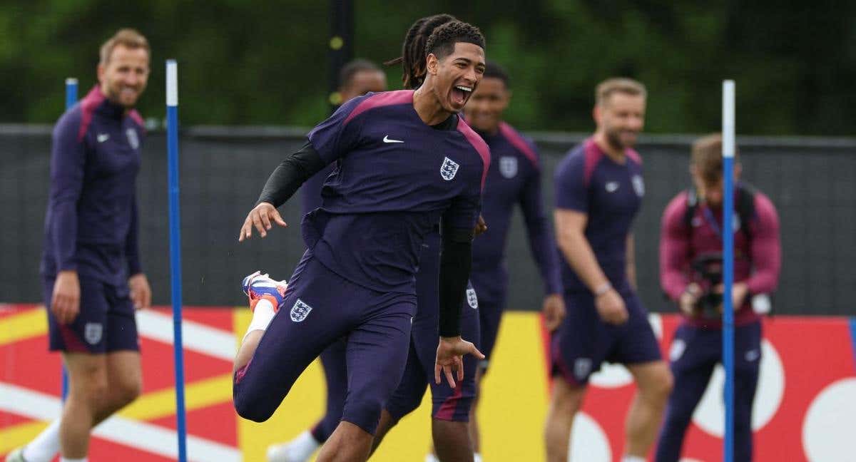 Bellingham, durante un entrenamiento./Adrian DENNIS / AFP