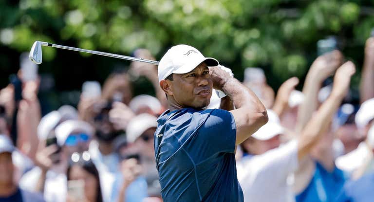Tiger Woods, durante la segunda jornada del US Open.