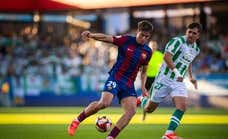 El Barça Atlètic empata en los últimos minutos y deja la eliminatoria abierta para el partido de vuelta en Córdoba