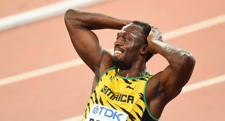 Usain Bolt cruza la meta en la prueba de los 200 metros de los Juegos Olímpicos de Pekín 2008.