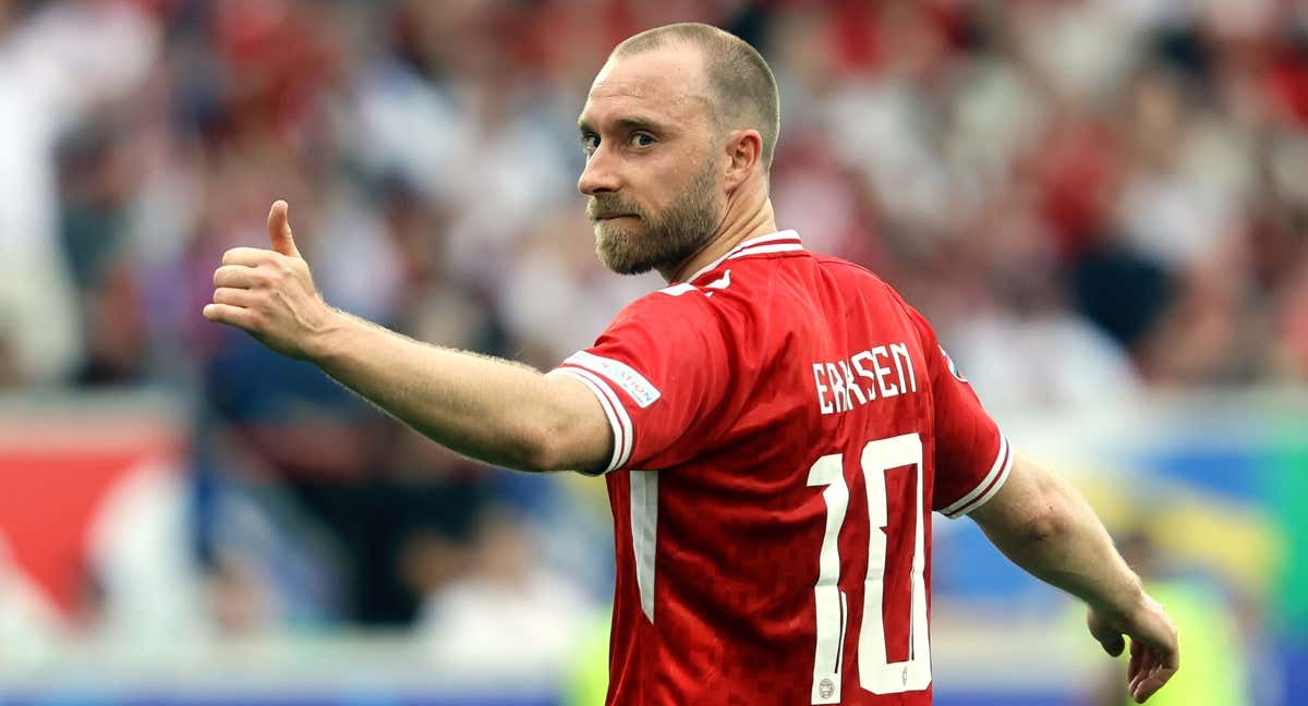 Eriksen volvió a una Eurocopa tras su paro cardíaco./EFE