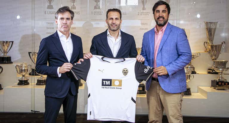 Rubén Baraja, en el posado de su renovación.