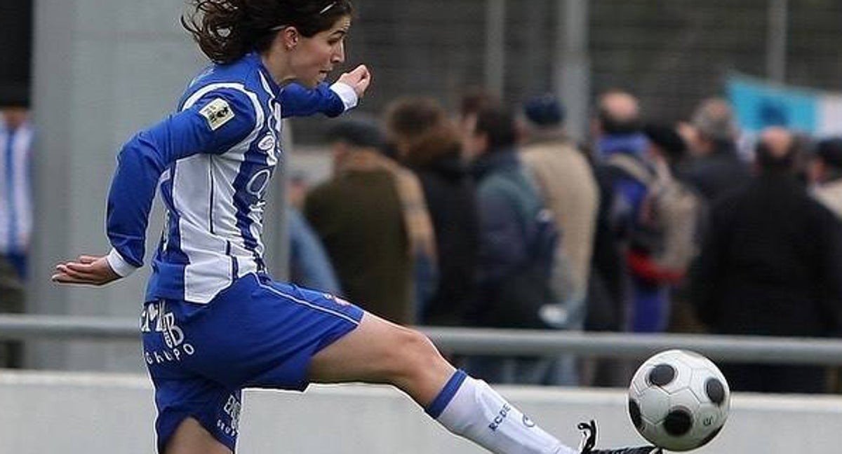Marta Cubí, exjugadora del Espanyol, durante un partido.