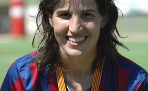 Marta Cubí, durante su etapa como jugadora del Barça.  Archivo de Marta Cubí