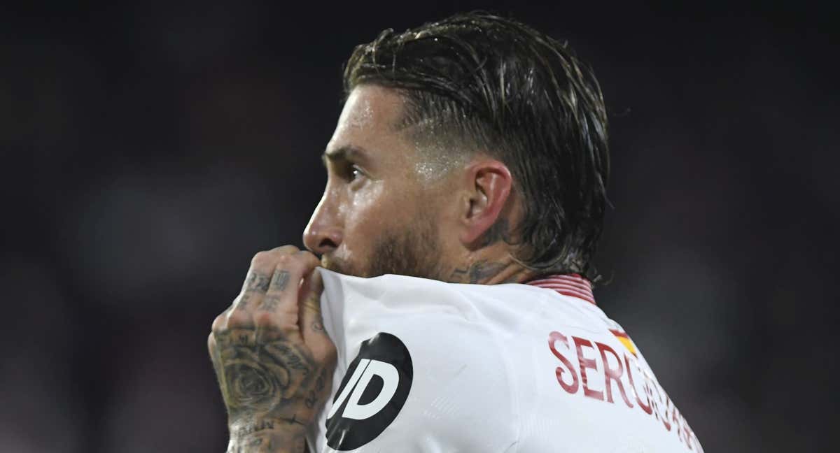 Sergio Ramos, en un partido del Sevilla./ABC