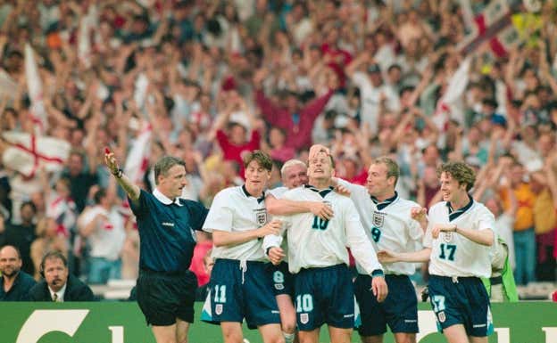 Inglaterra en la Eurocopa 1996. GETTY