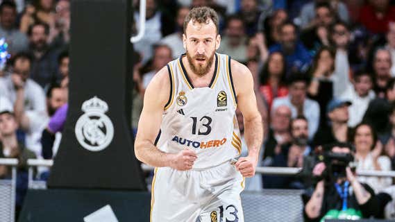 Sergio Rodríguez, durante un partido con el Real Madrid./GETTY