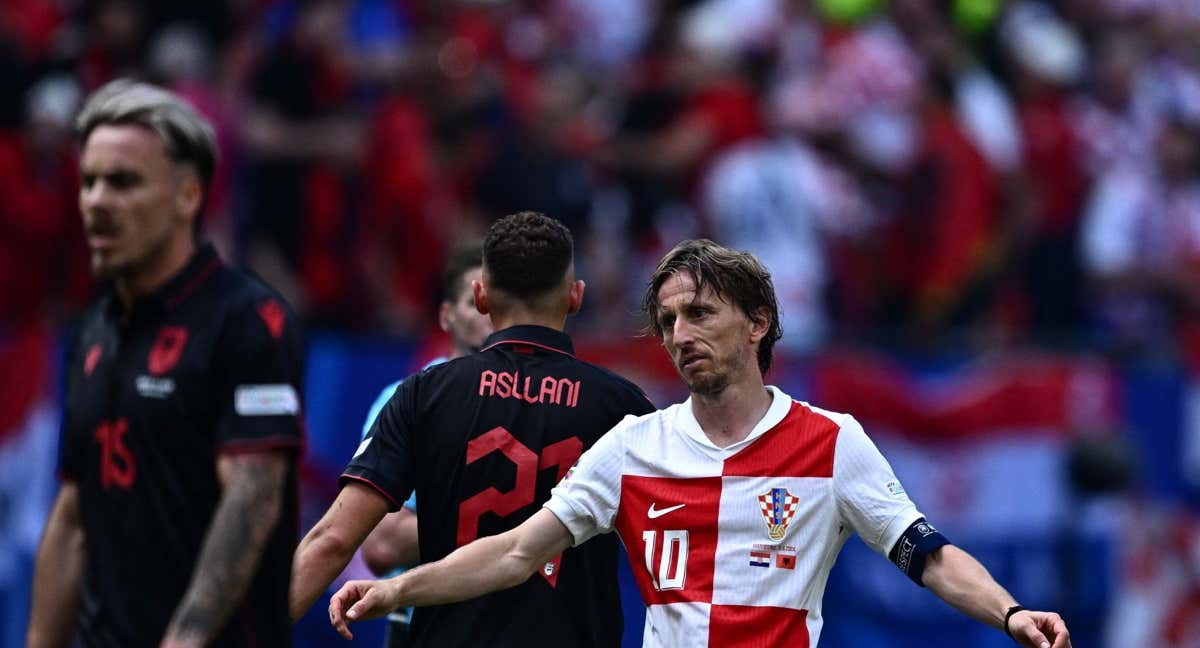 Modric, con Croacia./AFP