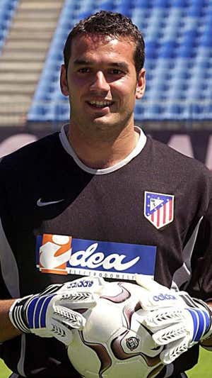 Esteban, en su presentación en el Atleti.  EFE