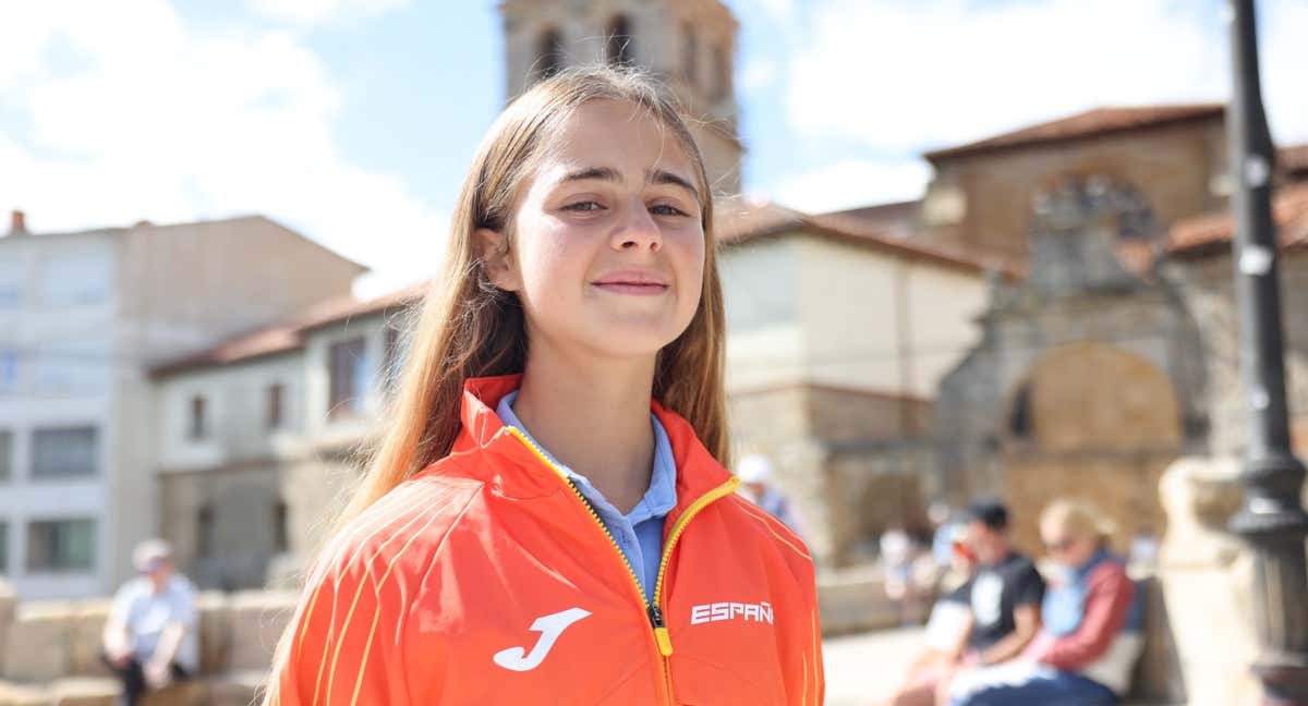 Marina Pujalte posa para Relevo durante la Copa del mundo sub-18 de trail running. /Alejandro Corral