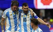 Argentina y Messi debutan con victoria ante la Canadá de Davies