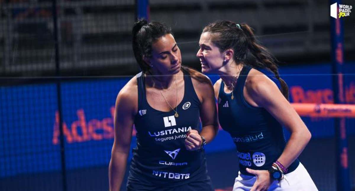 Marta y Sofía durante un partido en su primera etapa.