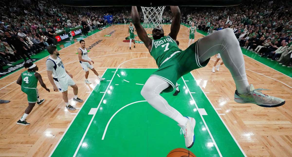 Imagen del último partido de la NBA./Reuters