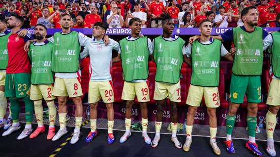 El banquillo español, de lujo, este lunes ante Albania en el encuentro de la primera fase jugado en Düsseldorf. /GETTY