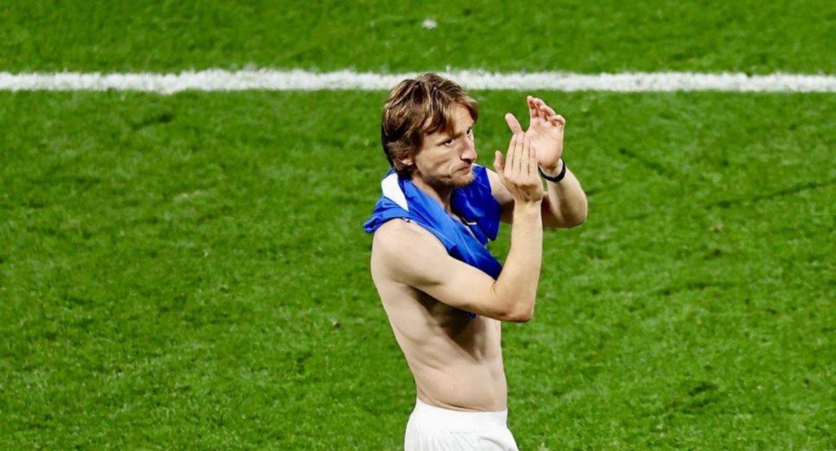 Modric, con Croacia.