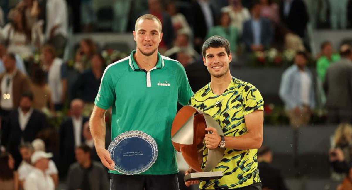 Struff llegó a la final del Mutua Madrid Open como 'lucky loser'.  /AFP