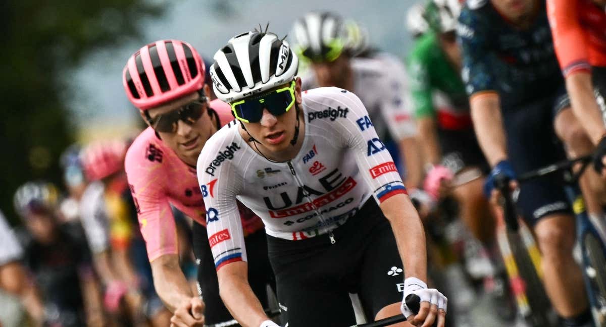 Tadej Pogacar, en la primera etapa del Tour.