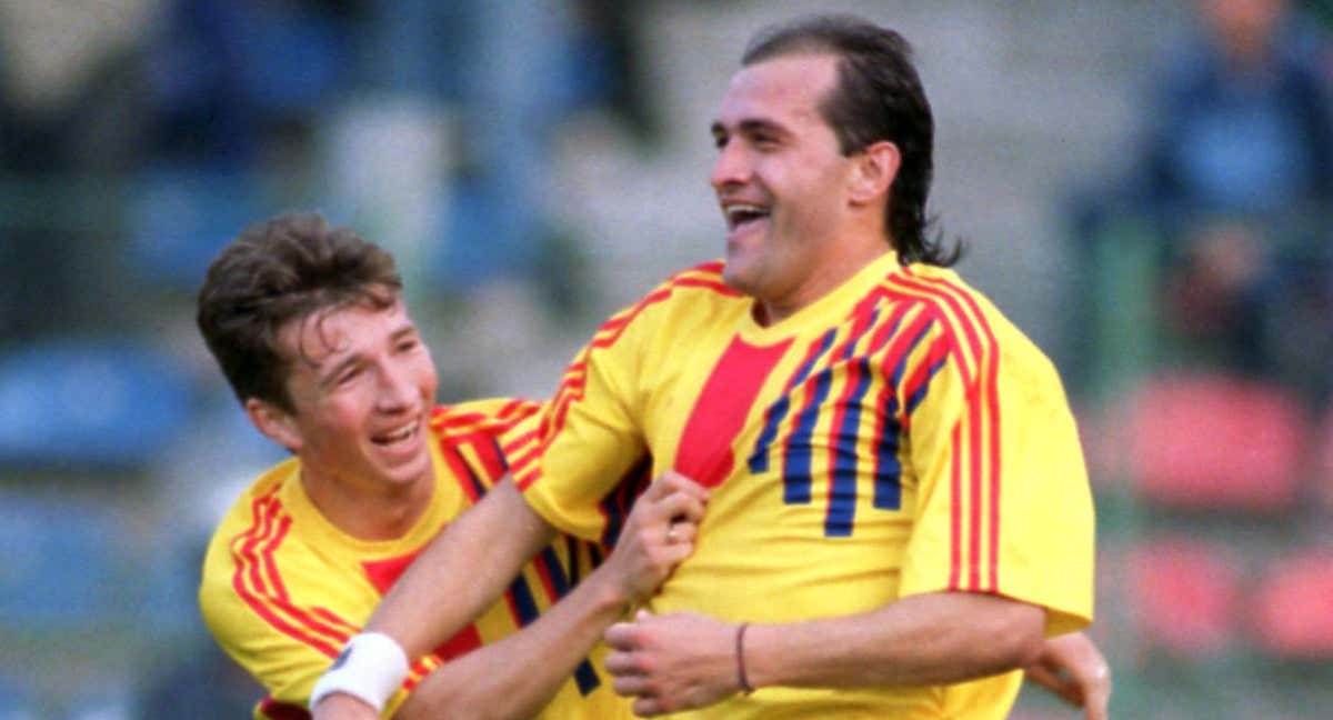 Gavril Balint, durante un partido de Rumanía./GETTY IMAGES