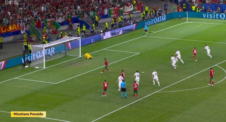 Imagen de la BBC en la que rotulan como 'Misstiano Penaldo'.