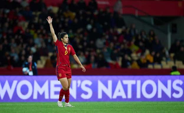 Alba Redondo durante la Nations League.  INSTAGRAM