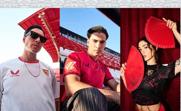 Equipaciones del Sevilla para la temporada 2024-25.  SEVILLA
