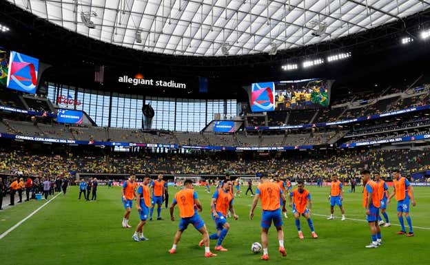 Allegiant Stadium, estadio donde jugó Brasil. AFP