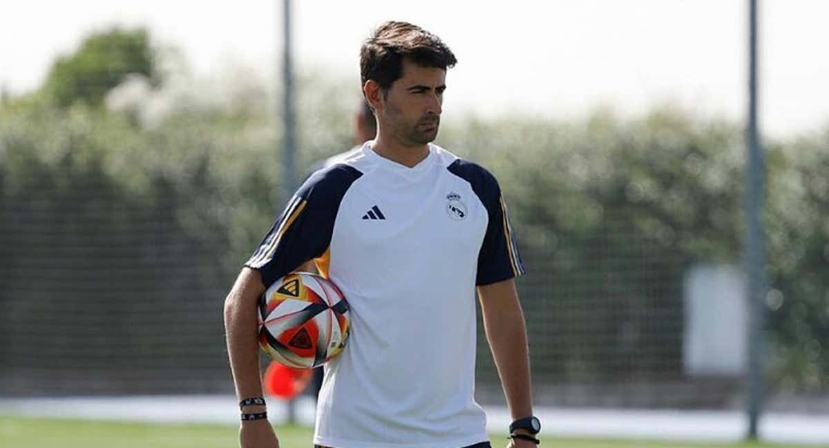 Pau Quesada, durante una sesión en Valdebebas./Real Madrid CF